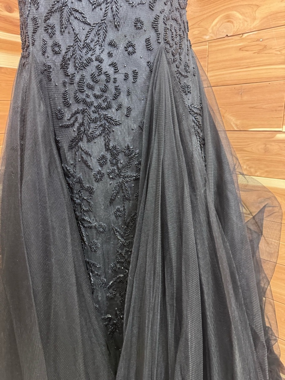 Sherri Hill Black Mermaid Gown NWT Black Tie Pageant Red Carpet Size 2 - Picture 8 of 13